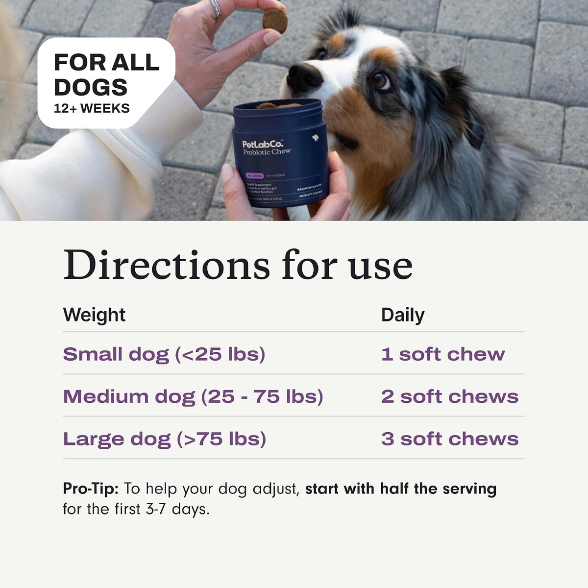 PetLab Co. Probiotics for Dogs - Salmon Flavour - 30 Soft Chews (Pack of 2) - görsel 8