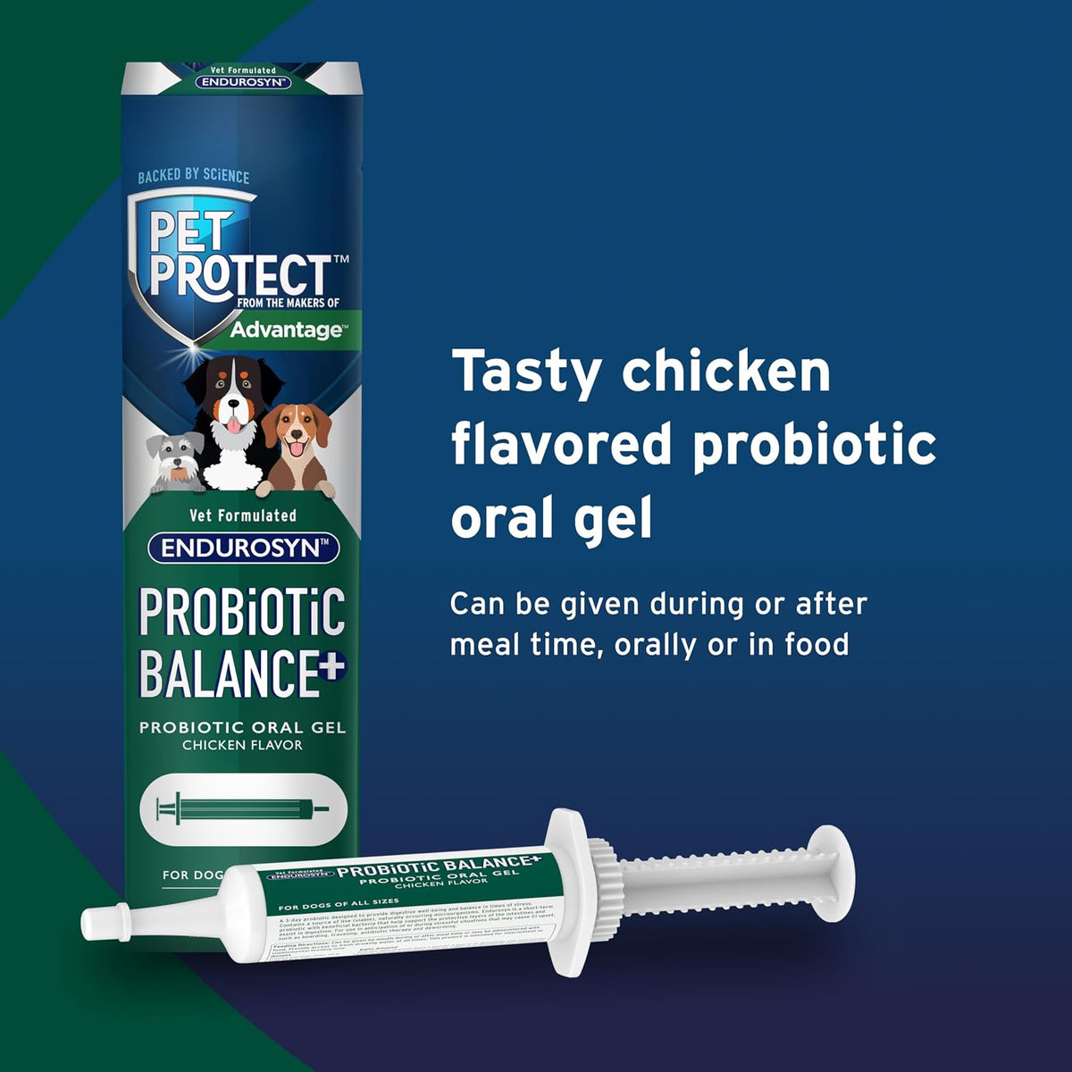 Pet Protect Dog Probiotic Balance+ Oral Gel, Vet-Formulated Endurosyn, Prebiotics & Probiotics for Dogs, 3-Day Supply, Chicken Flavour (32g) - görsel 6