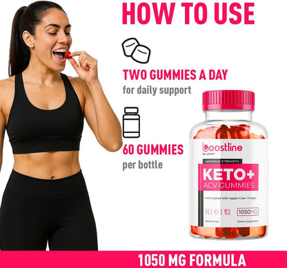 Boostline Keto ACV Gummies – 60 Gummies