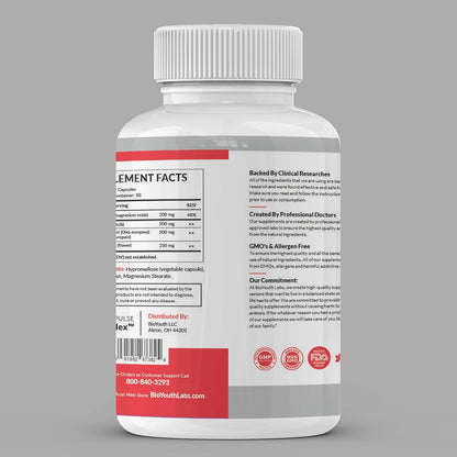 BioYouth Blood Pressure Support Right-Pulse Complex Supplement - 60 Capsules