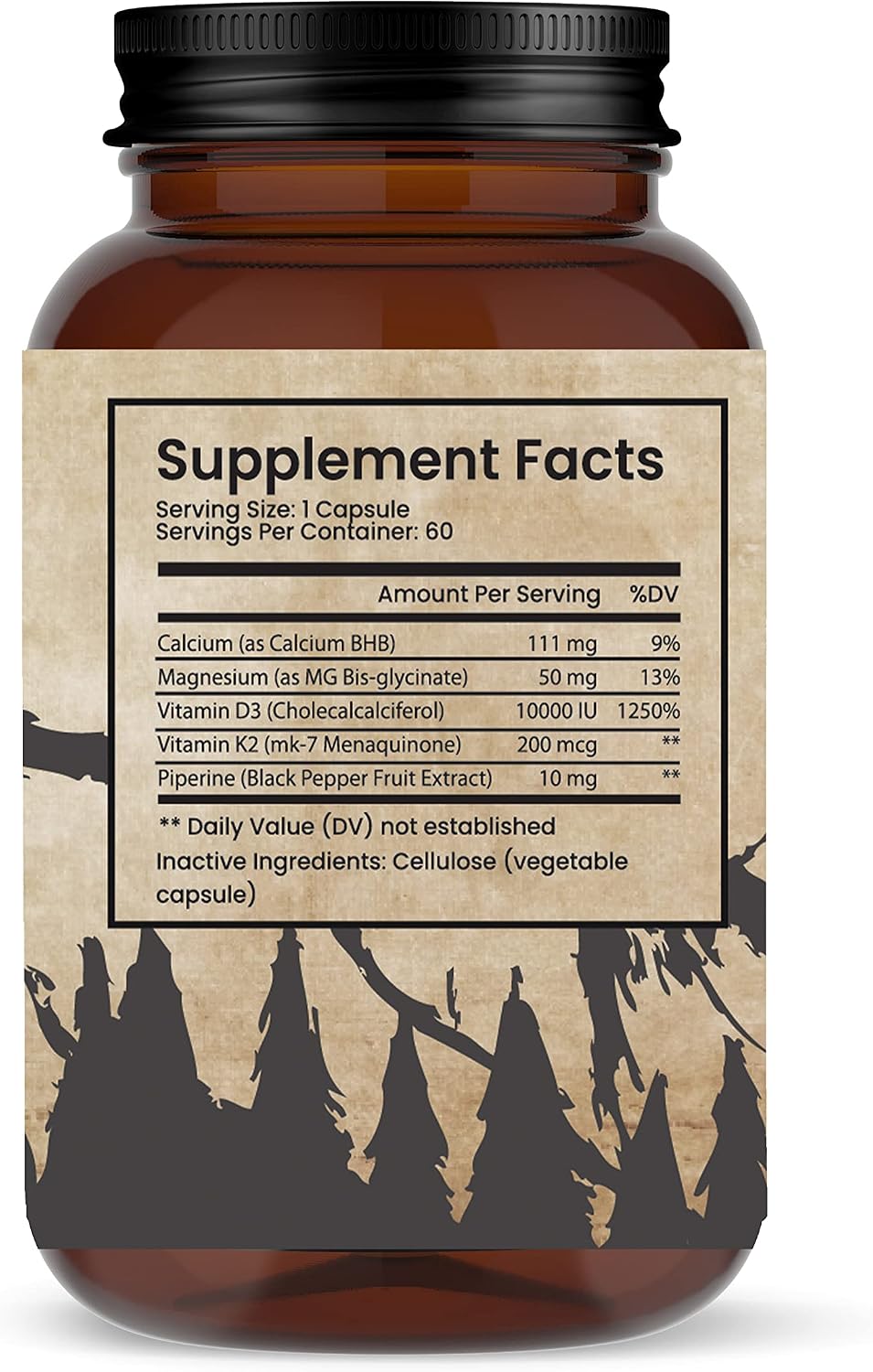 K2D3 10000 IU Food Supplement 60 Capsules - görsel 2