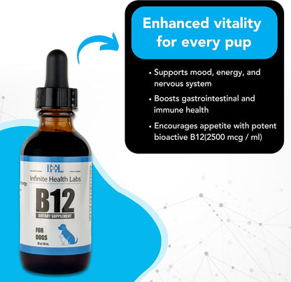 Liquid Vitamin B12 for Dogs – Methylcobalamin Supplement