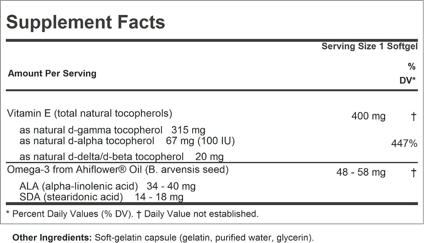 Andrew Lessman Gamma Vitamin E – 30 Softgels - görsel 2
