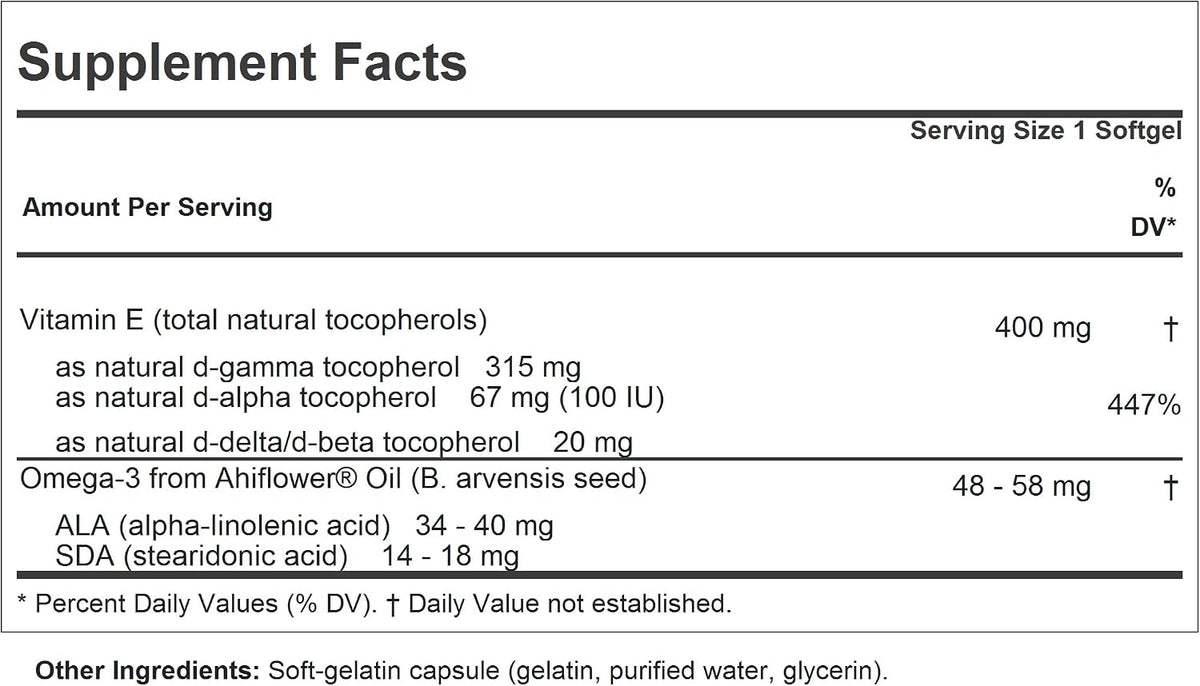Andrew Lessman Gamma Vitamin E 180 Softgels - görsel 2