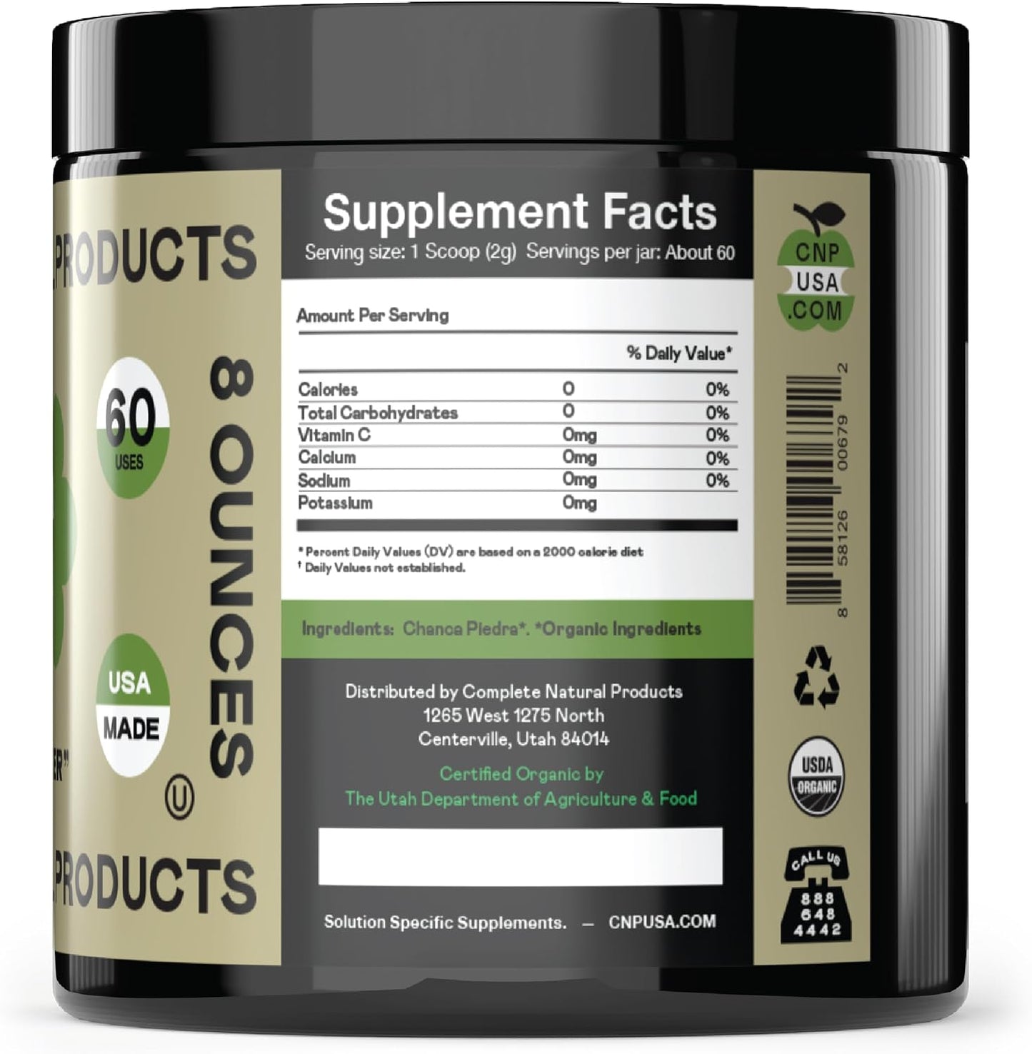 Complete Natural Products Chanca Piedra Organic Powder - Kidney and Gallbladder Support (227 g) - görsel 2
