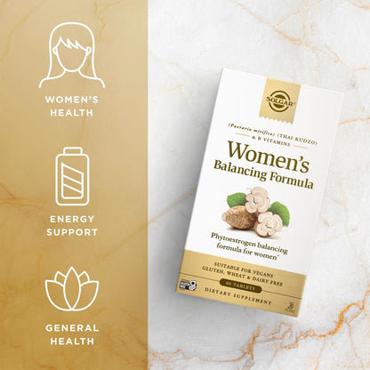 Solgar Women’s Balancing Formula - 60 Tablets, Pack of 2 - Vegan, Kosher, Gluten & Dairy-free