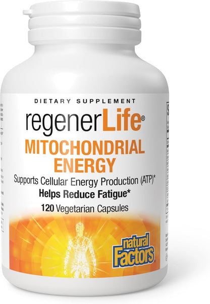 Natural Factors RegenerLife Capsules – Mitochondrial Support for Cellular Energy
