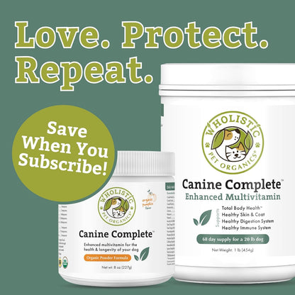 Wholistic Pet Organics Canine Complete Dog Multivitamin Powder, 1.8 kg