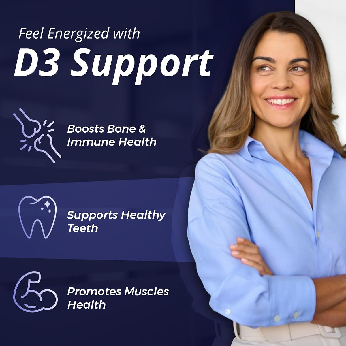 Vitamin D3 5000 IU Soft gel capsules - 125 mcg - Non-GMO, Gluten-free - 120 Count - görsel 3
