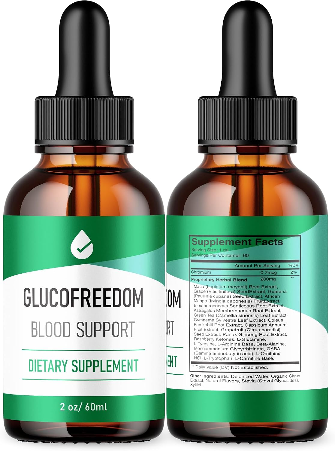 GlucoFreedom Drops – Official Formula – Liquid Drops for Overall Wellbeing Support (2 Pack, 118 ml Each) - görsel 7