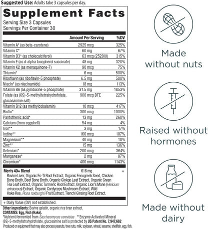 Ancient Nutrition Men's 40+ Multivitamin, 90 Capsules