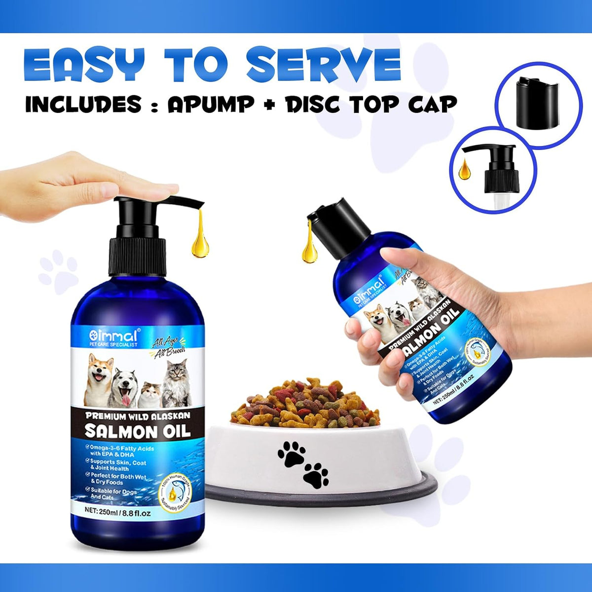 Valleylux Wild Alaskan Salmon Oil for Dogs and Cats – 8.8 fl oz - görsel 7