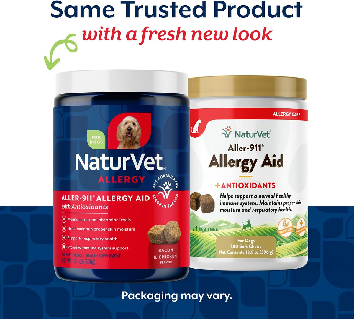 NaturVet Aller-911 Advanced Allergy Aid for Dogs and Cats – Antioxidant-Rich Pet Supplement with Omegas, DHA, EPA – Supports Normal Immune System, Skin Moisture and Coat Health – 180 Soft Chews - görsel 2