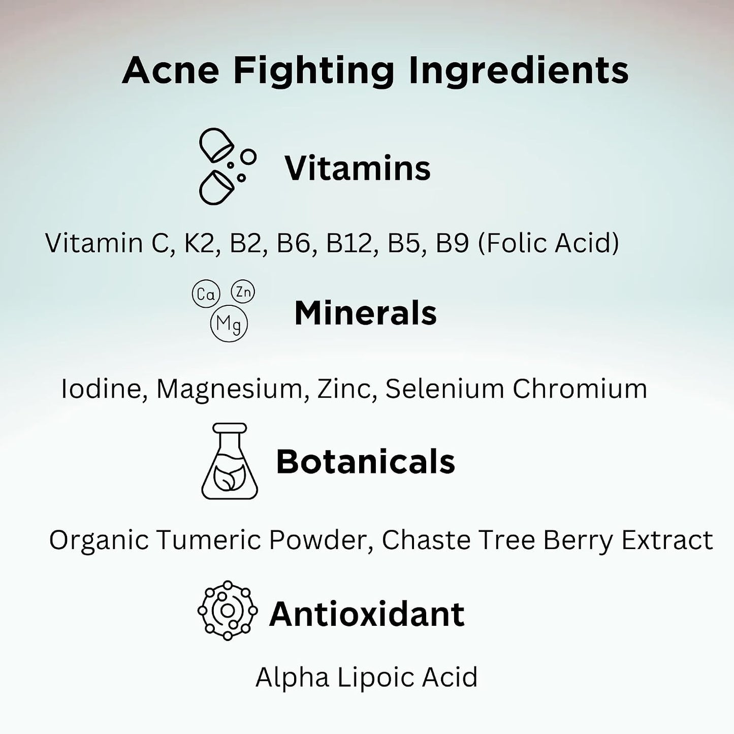 Clear Skin Acne Vitamin System - 240 Capsules (4 Pack) - görsel 4