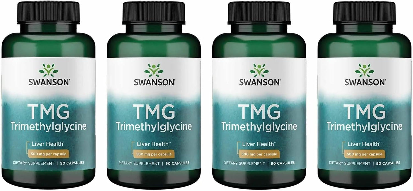 Swanson TMG Trimethylglycine - 500mg, 90 Capsules (2 Pack) - görsel 8