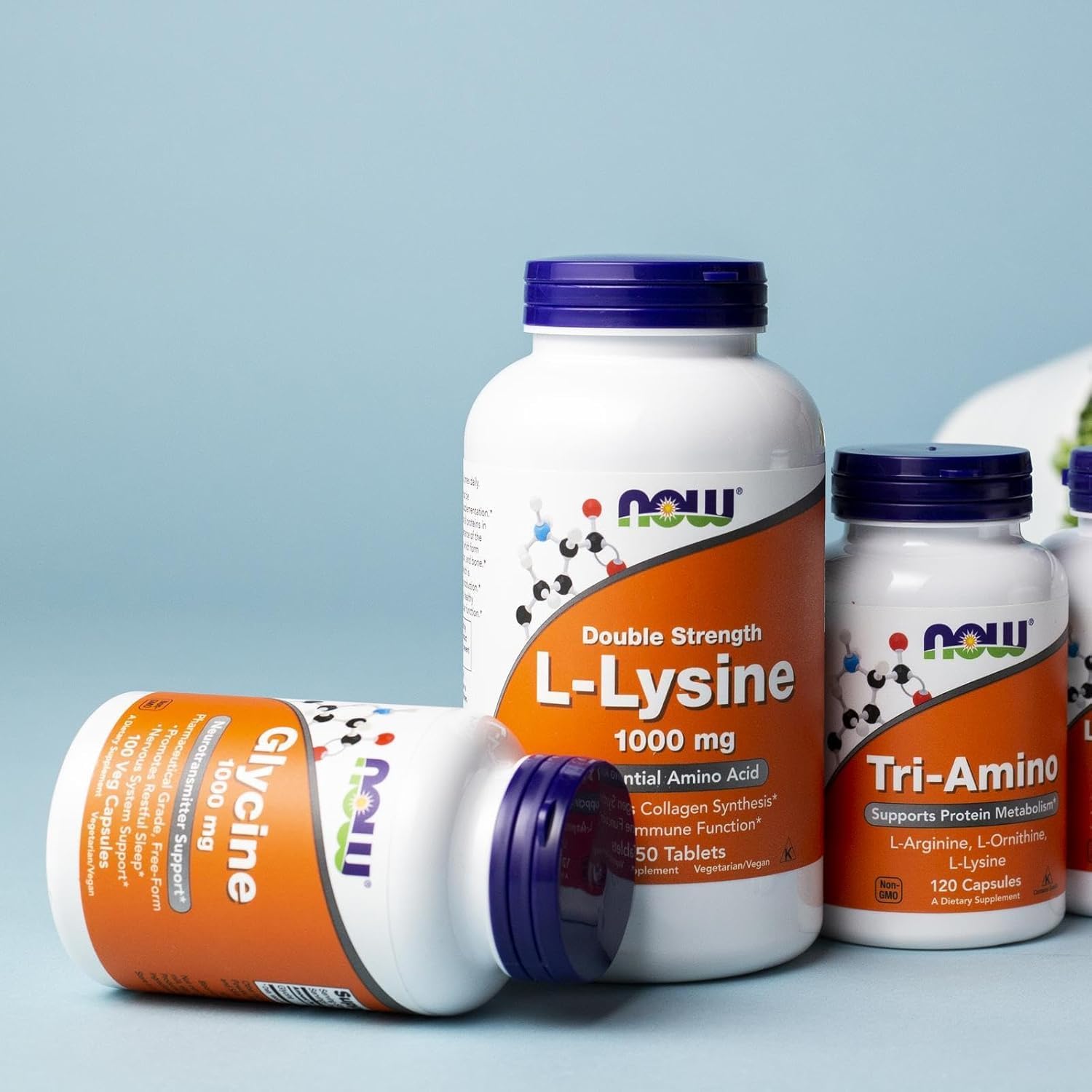 Now Foods Glycine 1000mg, Free-Form Pharmaceutical Grade, 200 Vegetarian Capsules - görsel 6