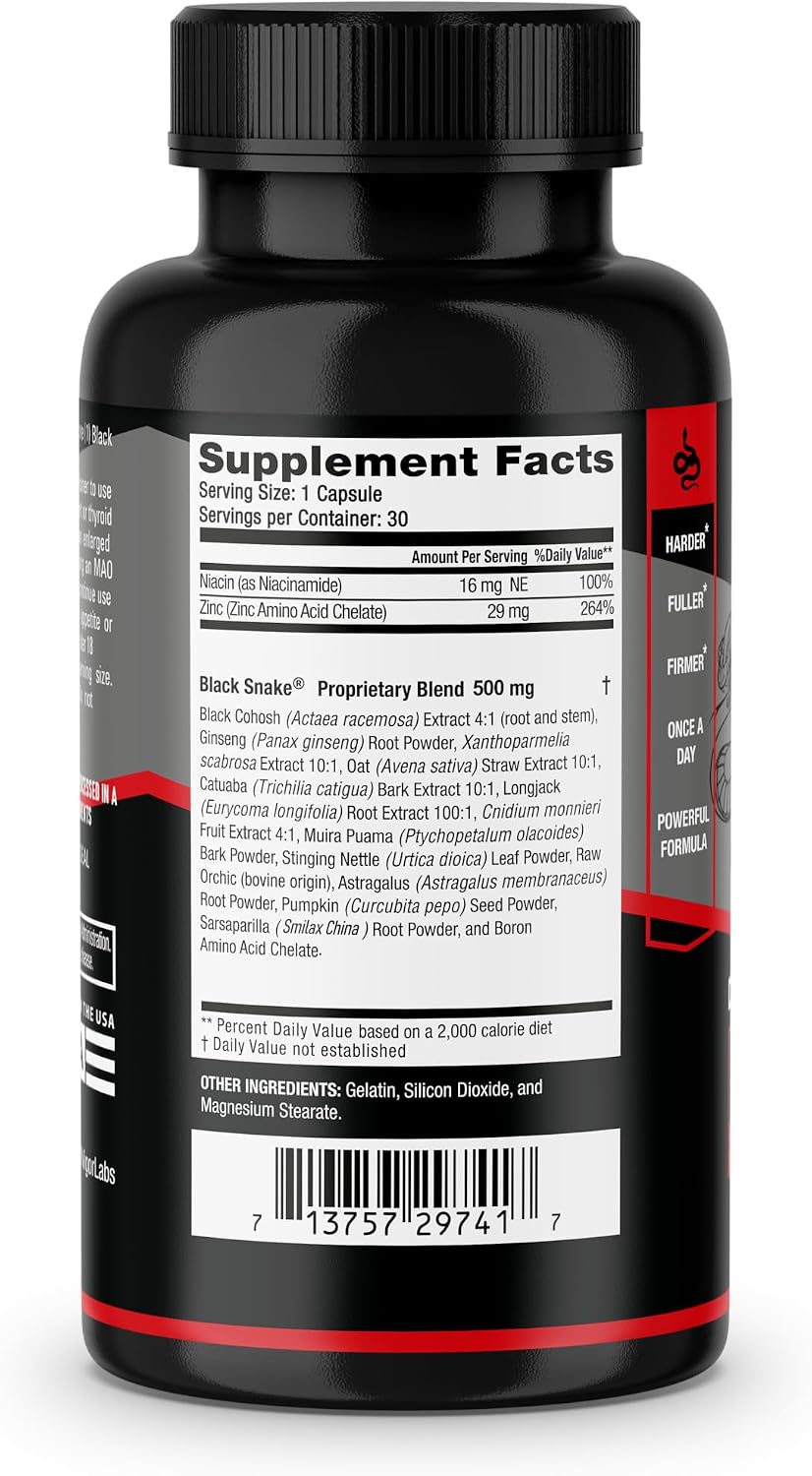 Vigour Labs Black Snake Male Enhancement Capsules - 30 Capsules - görsel 5
