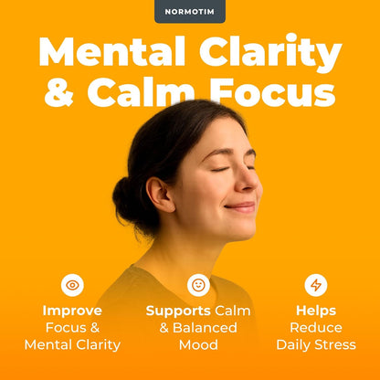 NORMOTIM – Calm & Focus Support – Lithium Ascorbate 5mg Fast-Dissolving Tablets with Vitamin C, B1 & B6 – Non-Drowsy Cognitive & Memory Support – Made in the USA – 60 Count