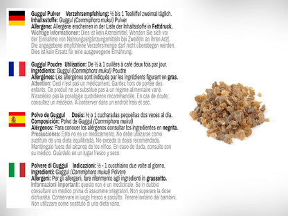 DR WAKDE'S Guggul Powder (Mukul Myrrh | Commiphora mukul) - 100g | Pure, Raw and Dried Powder | Natural Aroma and Freshness | Fine Powder | Vegan | Premium Grade | Nothing Added, Nothing Removed