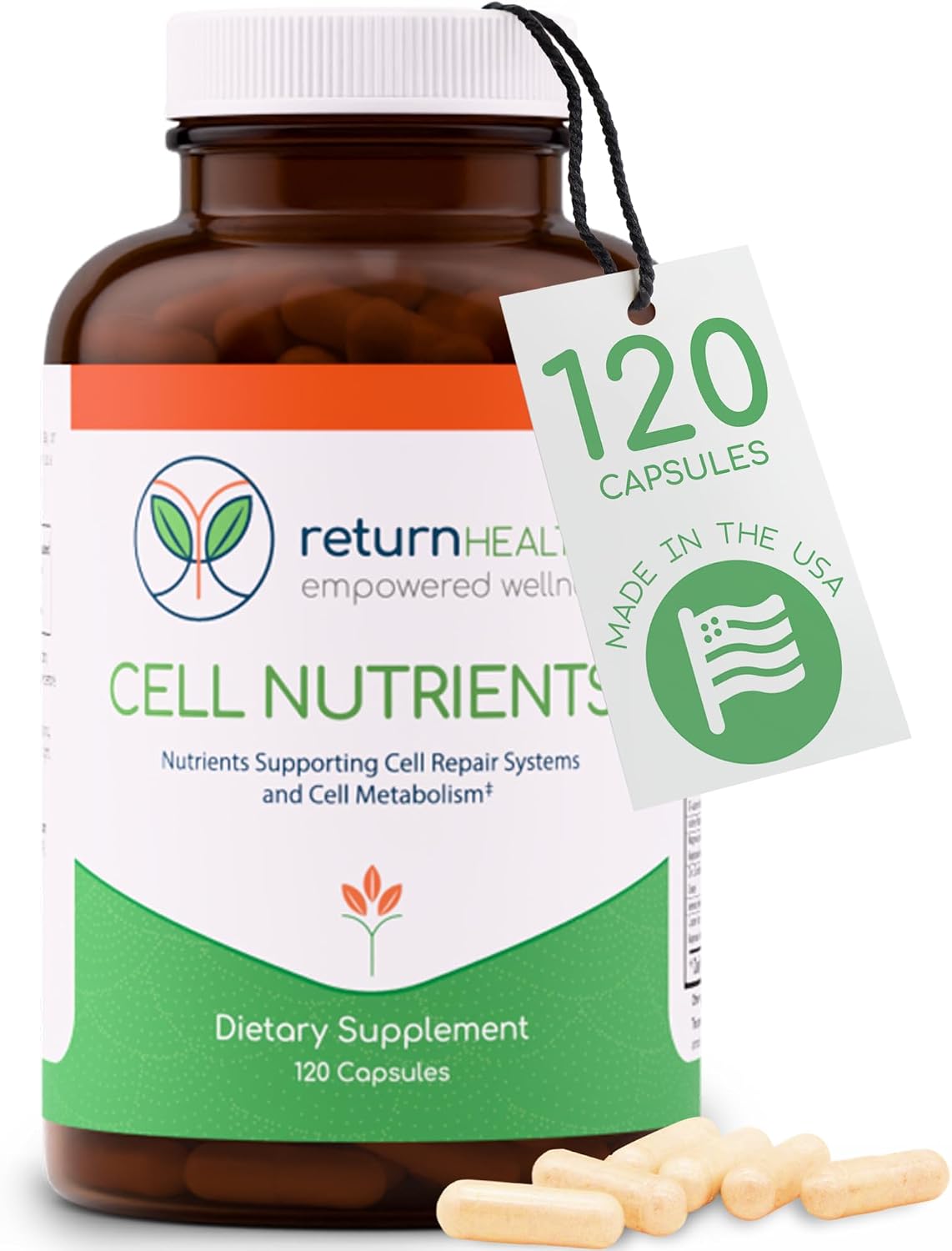 Cell Nutrients by Return Healthy - Mitochondrial Supplement for Cell Repair & Metabolism - görsel 1