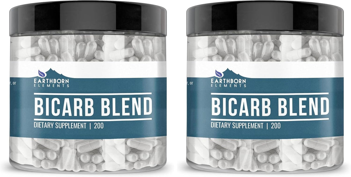 Earthborn Elements Bicarb Blend 200 Capsules, Pure & Undiluted, No Additives - görsel 6