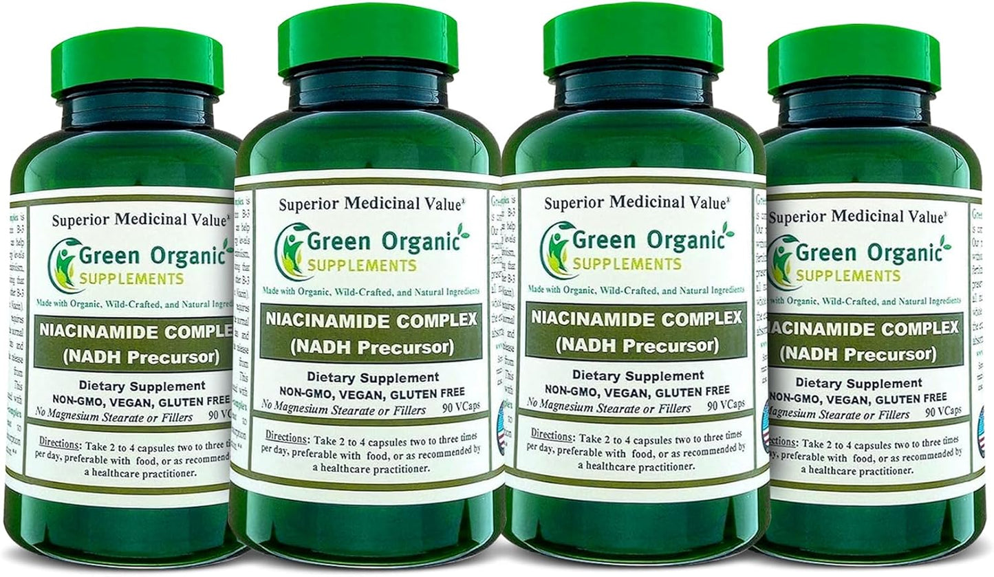 Green Organic Supplements Niacinamide Complex – High Absorbable, Non-GMO, Gluten-free (Pack of 5) - görsel 8