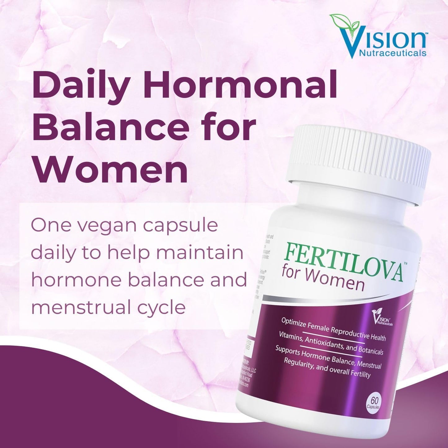 Fertilova – Women's Fertility Support Supplement | For Hormonal Balance and Menstrual Regularity | 60 Vegan Capsules (2-Month Supply) - görsel 8