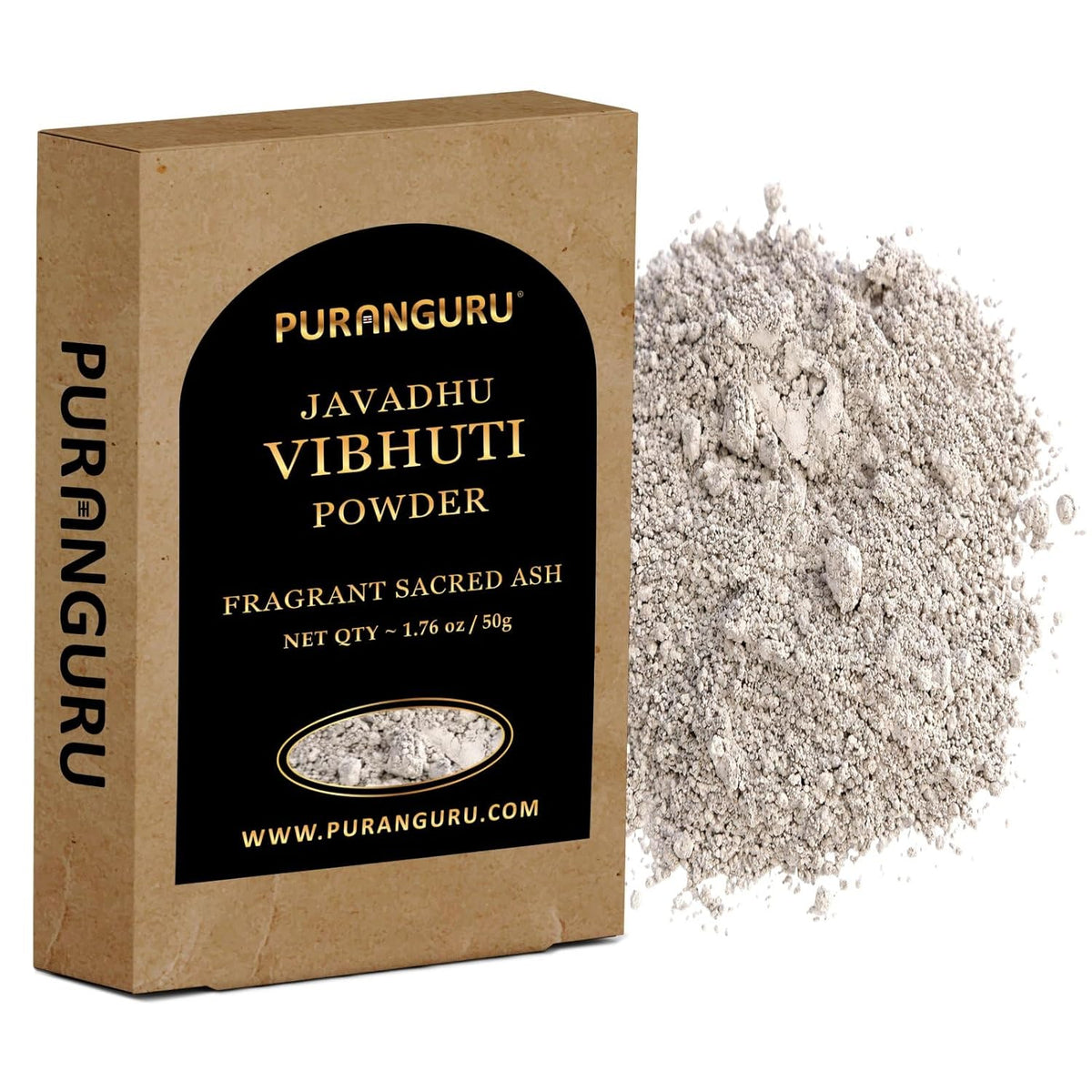 PuranGuru Javadhu Vibhuti Powder (50g) – Fragrant Sacred Ash - görsel 1