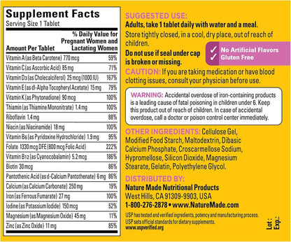 Nature Made Multi Prenatal Tablets, 90 Tablets