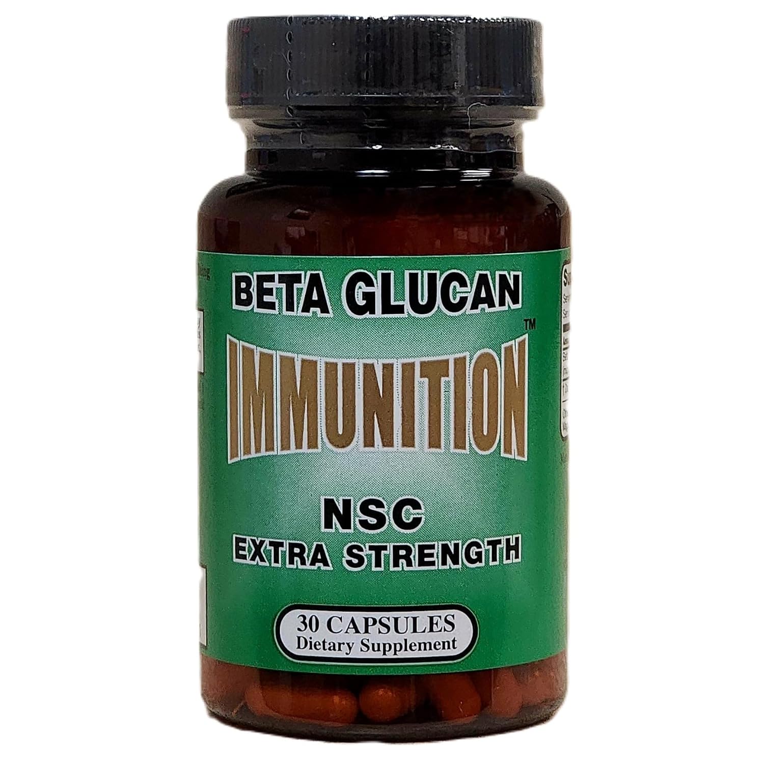 NSC-100 Extra Strength Beta Glucan – Immune Support Supplement, 30 Capsules - görsel 1