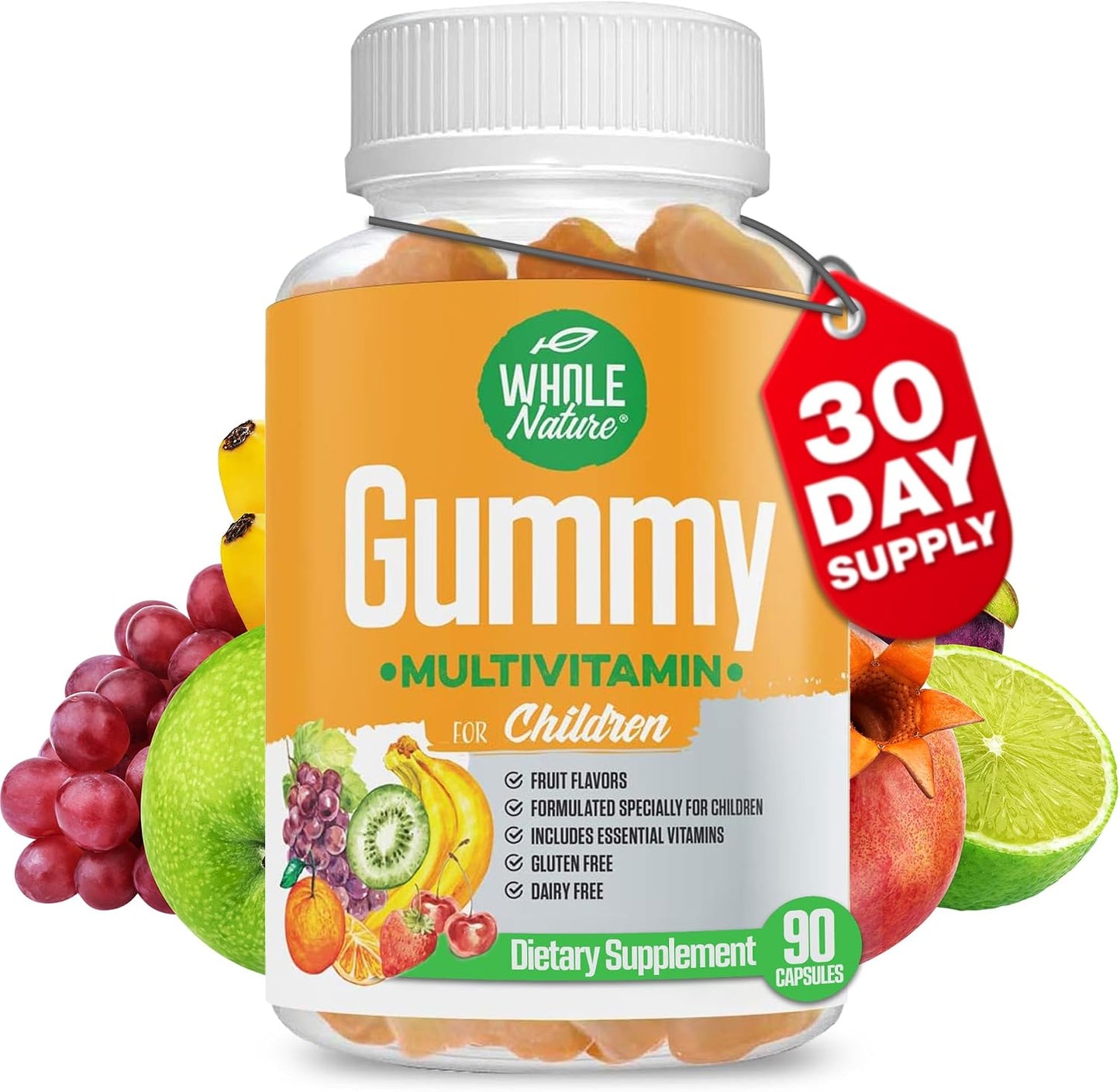 Whole Nature Kids Gummy Multivitamin - Complete Daily Essentials - 90 Gummies - görsel 1