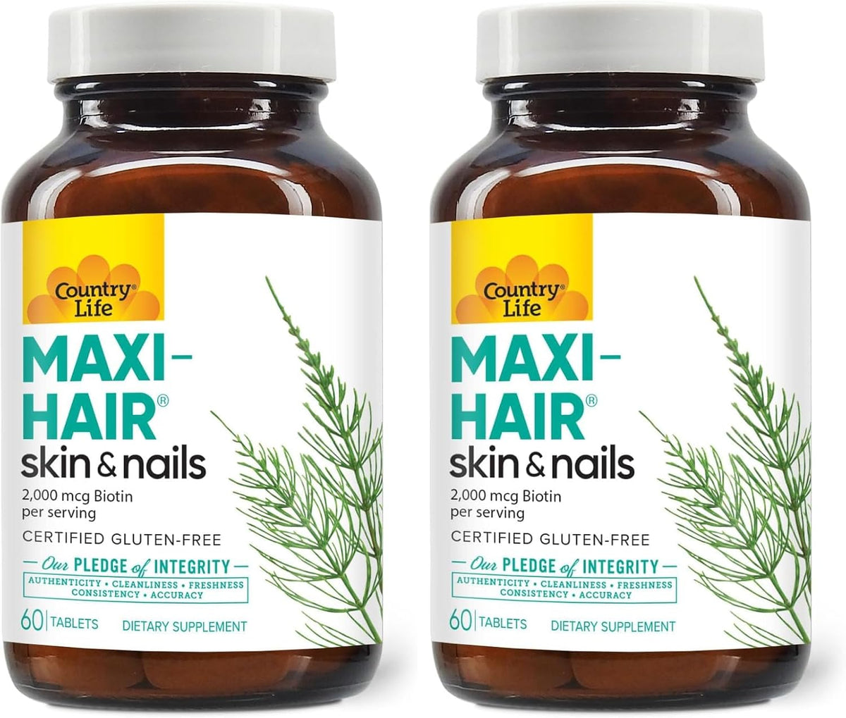 Country Life Maxi-Hair Food Supplement, Biotin 2000mcg, 90 Tablets - görsel 10