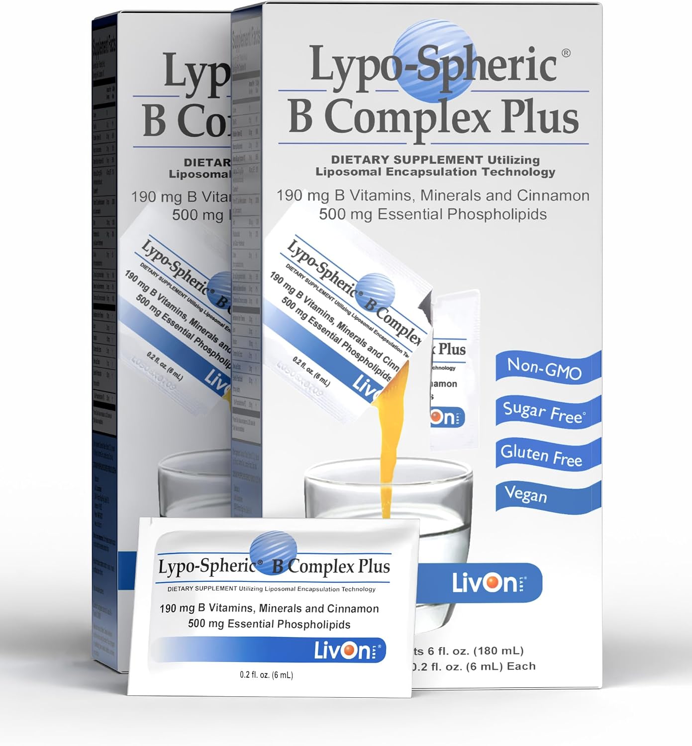 Lypo-Spheric B Complex Plus – 30 Packets (2 Pack) - görsel 1