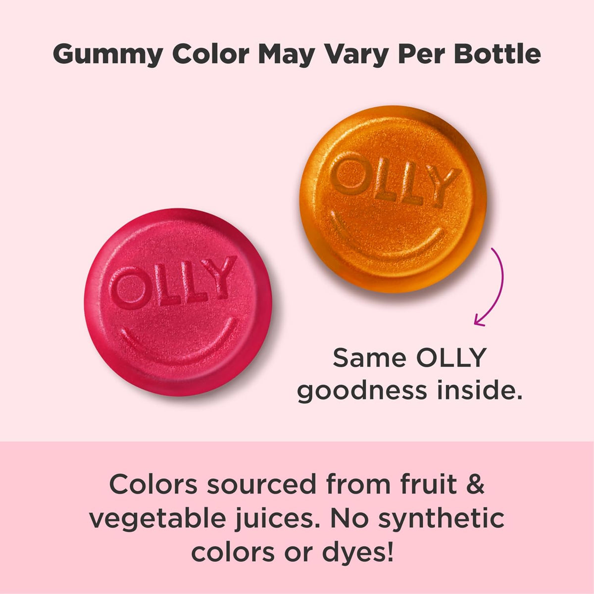 OLLY Undeniable Beauty Gummy – Biotin, Vitamin C & Keratin for Hair, Skin & Nails, Grapefruit, 60 Gummies - görsel 2