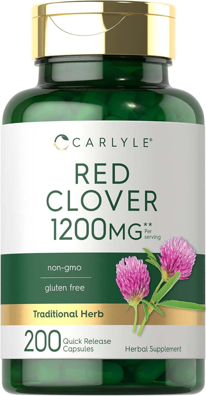 Carlyle Red Clover Capsules, 200 Count - görsel 1