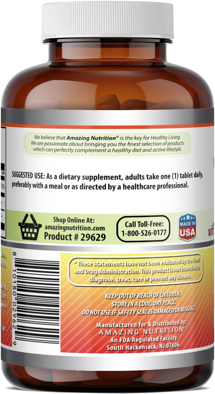 Amazing Formulae Vitamin C with Rose Hips and Citrus Bioflavonoids - 1000 mg, 240 Tablets - görsel 4