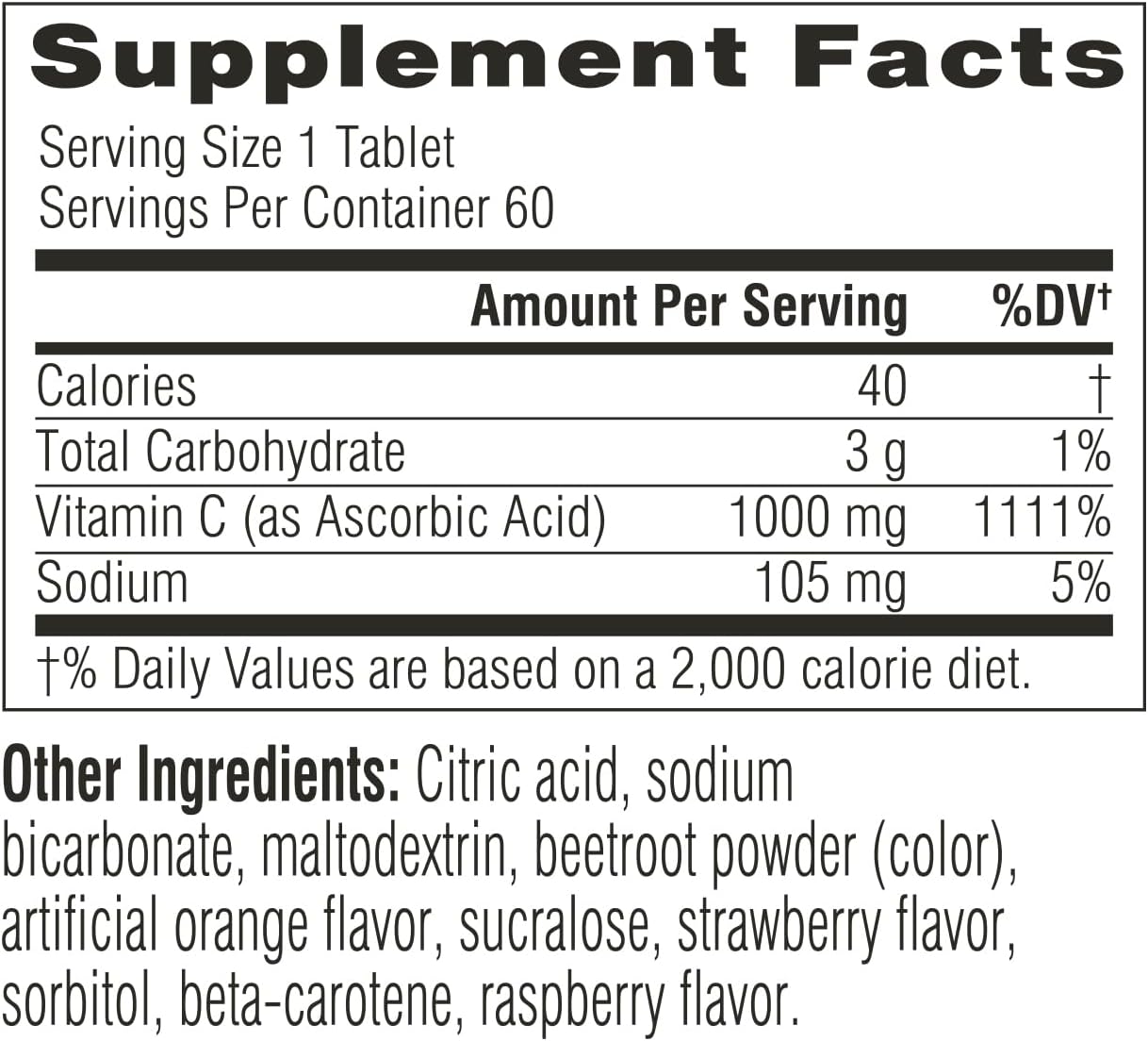 Swisse Effervescent Vitamin C 1000mg - Dissolvable Tablets, Immune Support, 60 Count - görsel 9