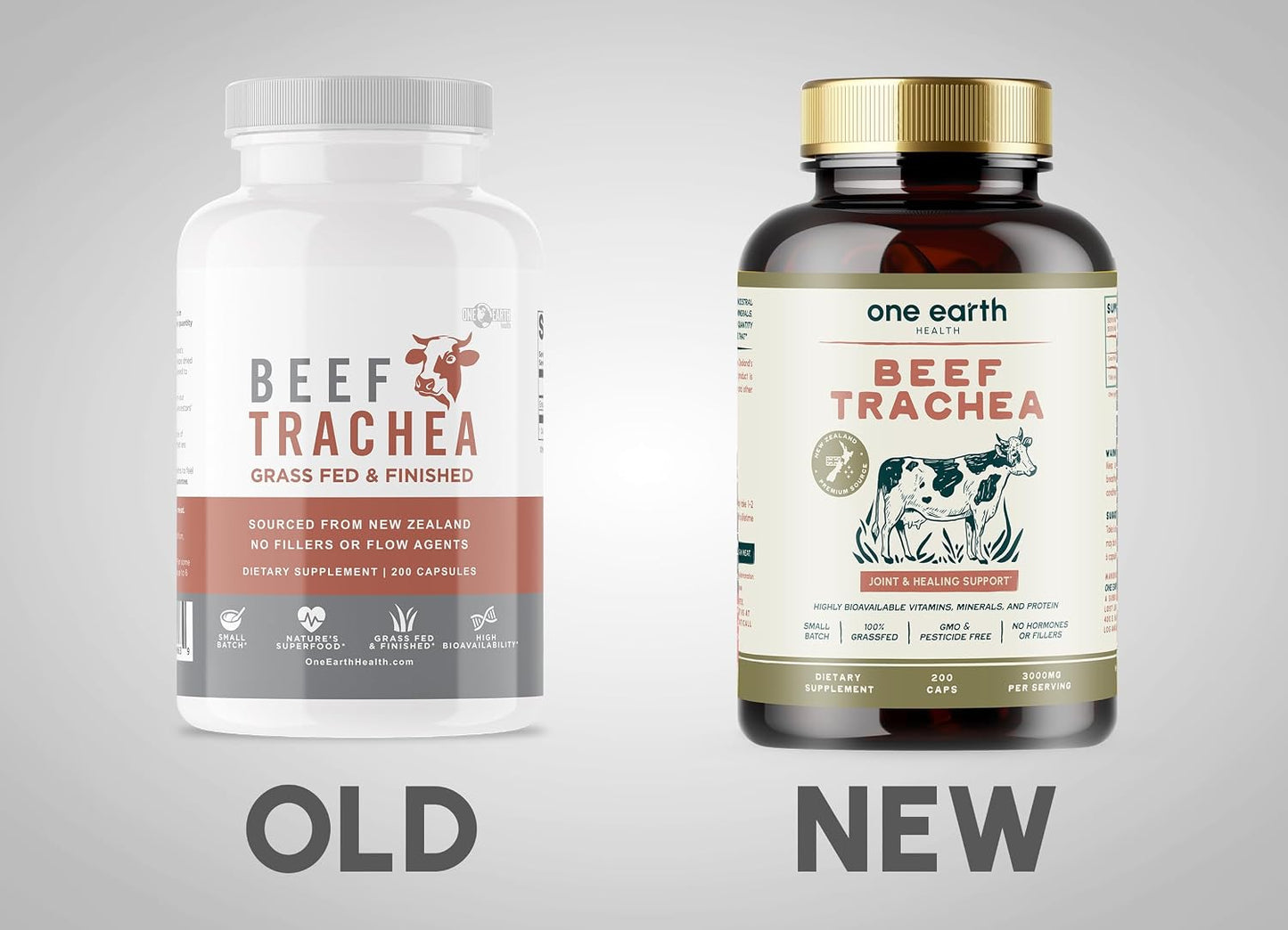 Grass Fed Beef Trachea - New Zealand Sourced, 3000mg (200 Capsules) - görsel 2