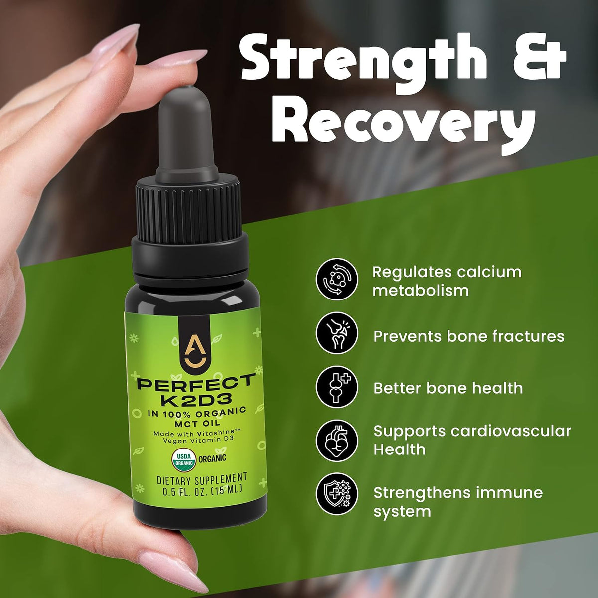 Activation Products Perfect K2D3 Liquid Vitamin D3 with K2 Supplement - görsel 6