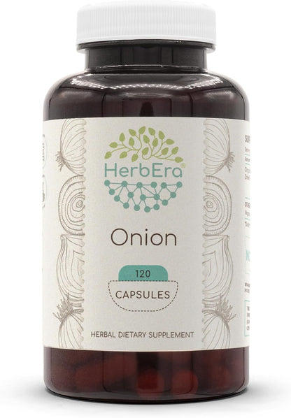 HerbEra Onion Capsules, 500 mg (60 Capsules)