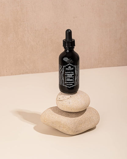 Svasthya Body & Mind 100% Pure L-Theanine Liquid Supplement for Relaxation and Focus - 60 ml