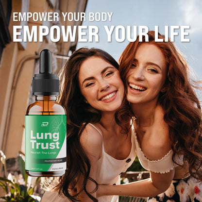 Lung Trust Liquid Supplement – Maximum Strength Herbal Drops, 60ml (One Month's Supply)