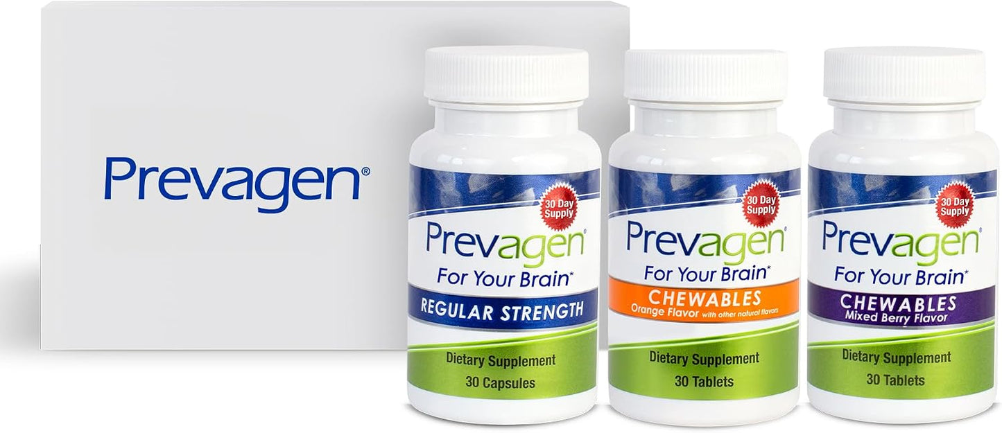 Prevagen Variety Pack: Brain Health Supplement with Apoaequorin + Vitamin D3 (90 Count, 3 Month Supply) - görsel 1