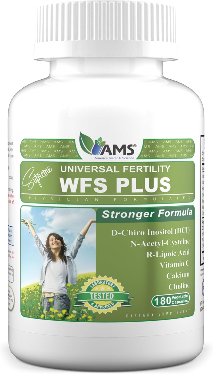 America Medic & Science WFS Plus Fertility Supplements for Women (90 Capsules) - Supports Ovulatory Health - görsel 10