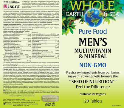 Natural Factors Whole Earth & Sea Men's Multivitamin and Mineral – 120 Tablets