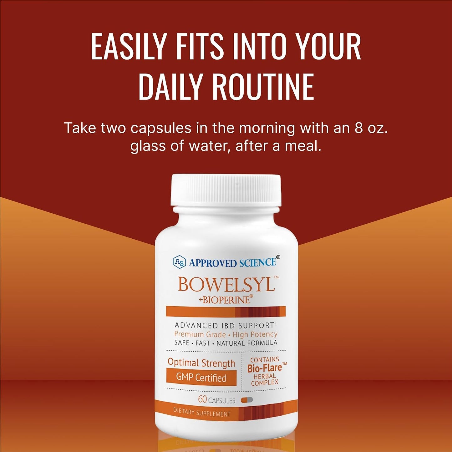 Approved Science Bowelsyl – 360 Capsules – Supports GI Tract, Soothes Colon, Restores Nutrients – High Absorption – All Natural, Non-GMO - görsel 5