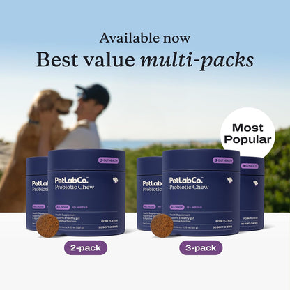 PetLab Co. Probiotics for Dogs - Pork Flavour - 30 Soft Chews
