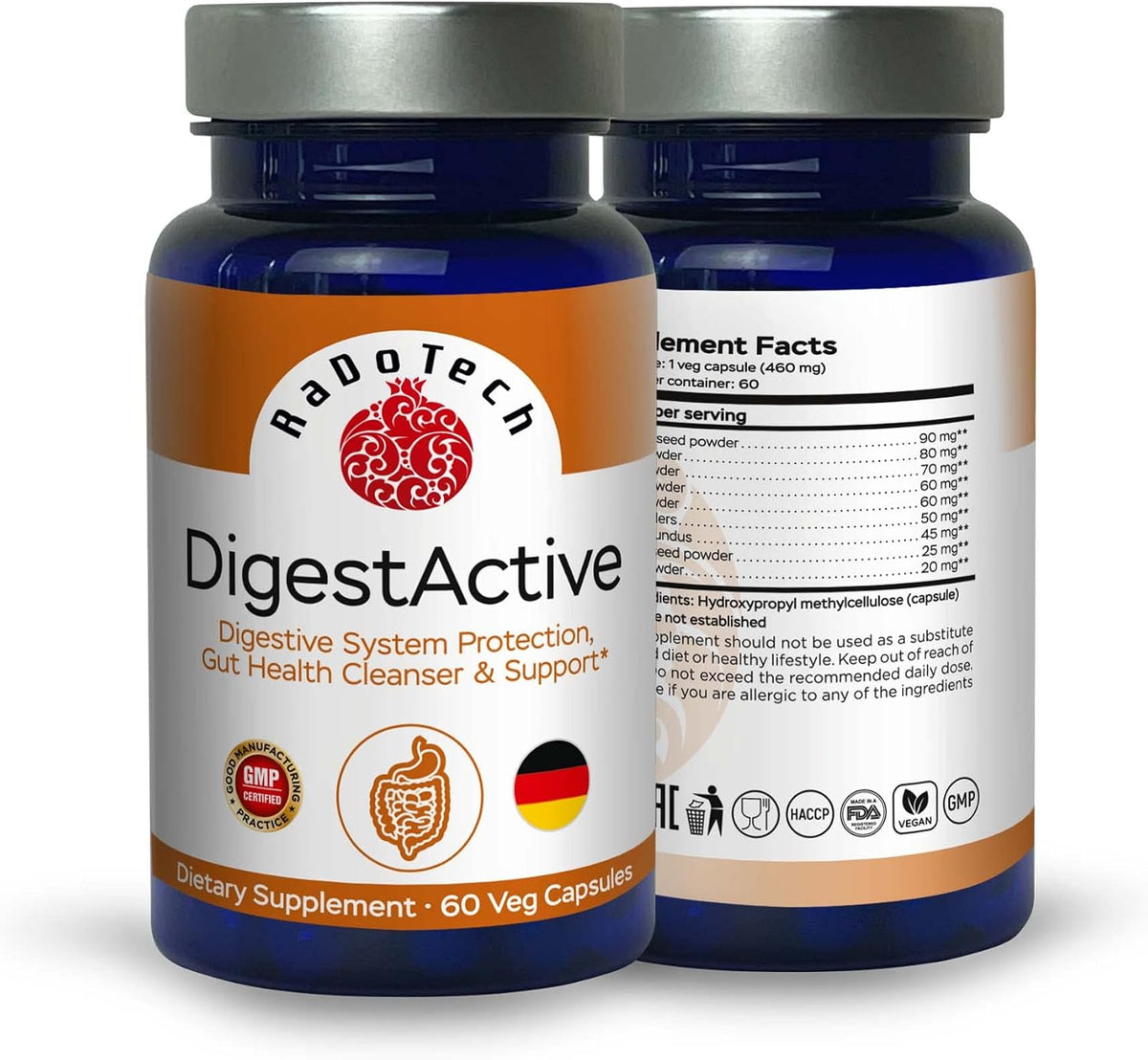 RaDoTech DigestActive – Digestive System & Gut Health Support, Colon Cleanser for Women and Men - görsel 3