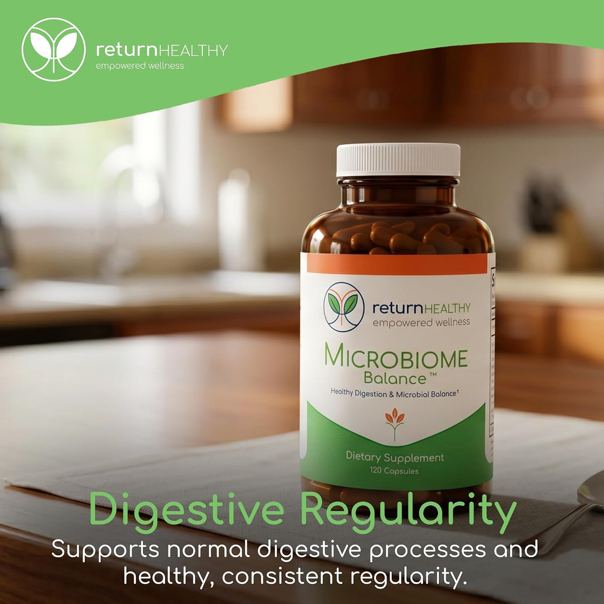 Microbiome Balance – Gut Health Supplement with Monolaurin & Caprylic Acid – 120 Capsules - görsel 6