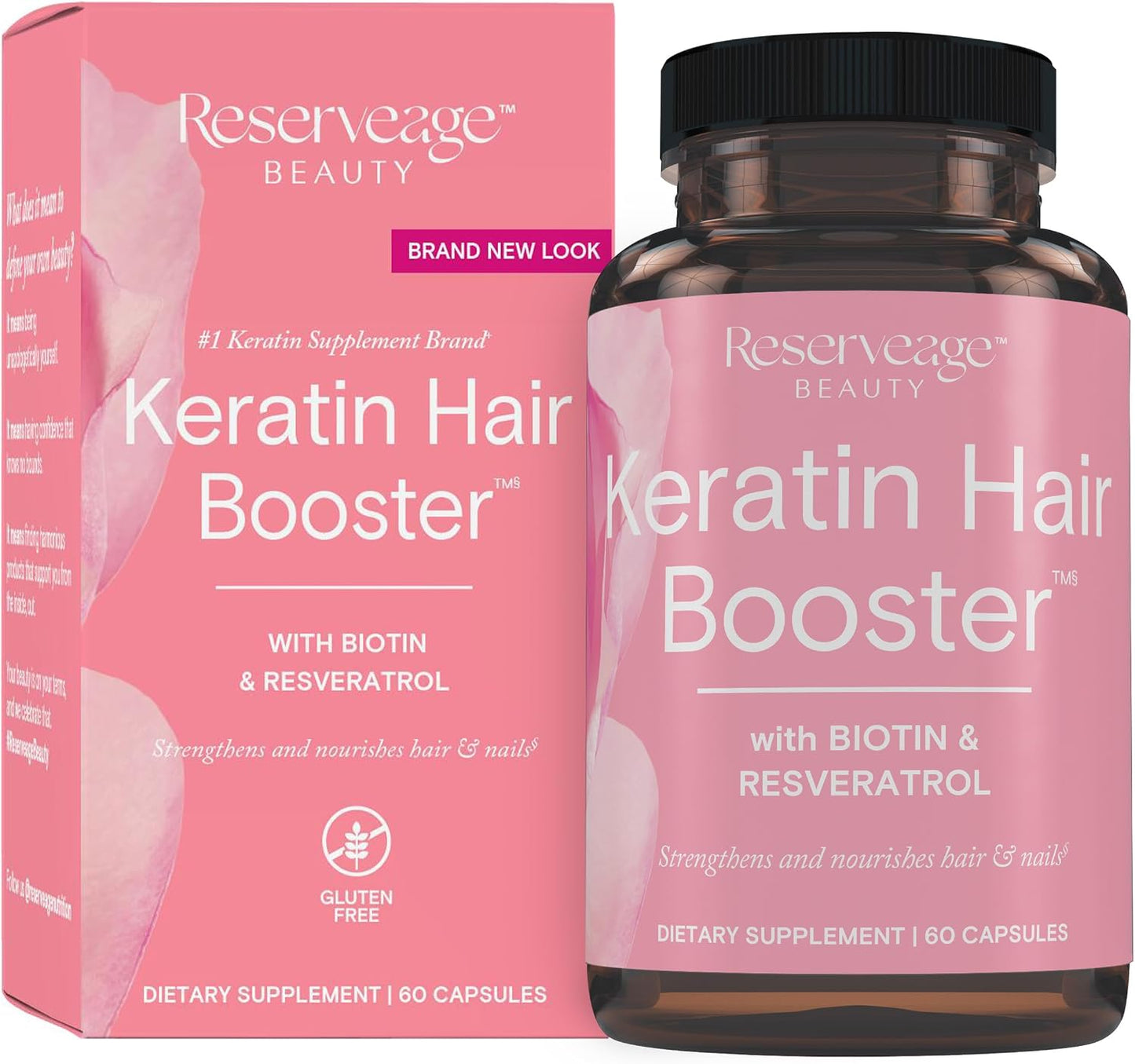 Reserveage Beauty Keratin Hair Booster with Biotin & Resveratrol - 120 Capsules - görsel 8